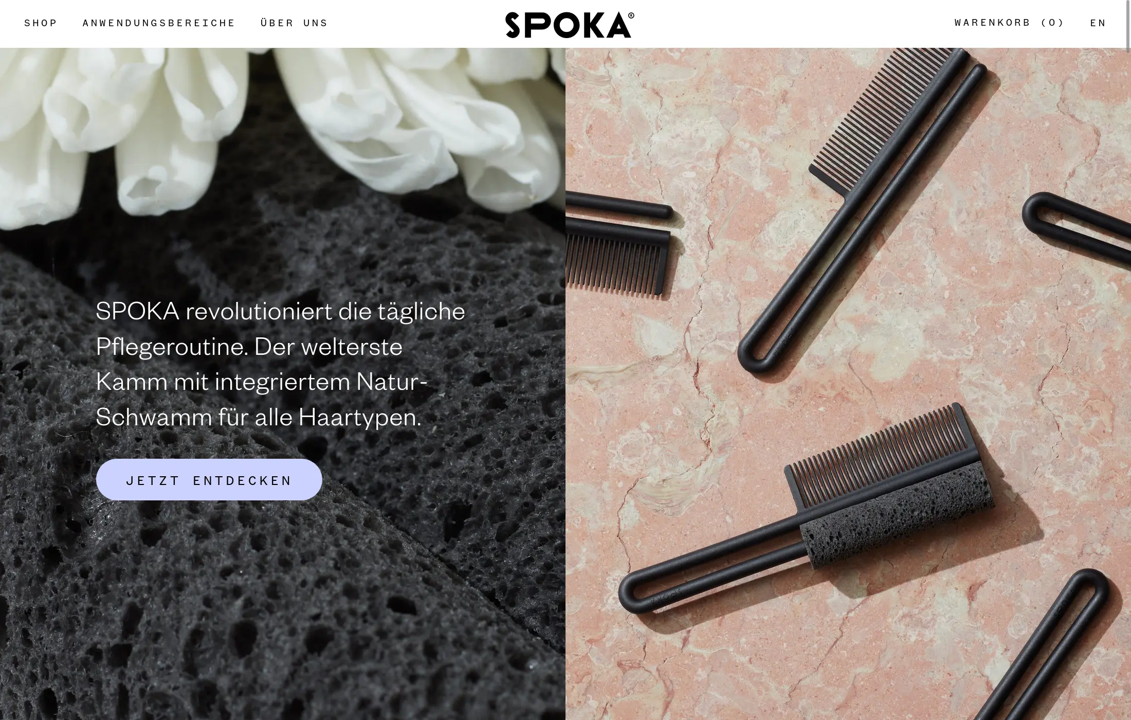 Vorschau der Spoka Comb Website