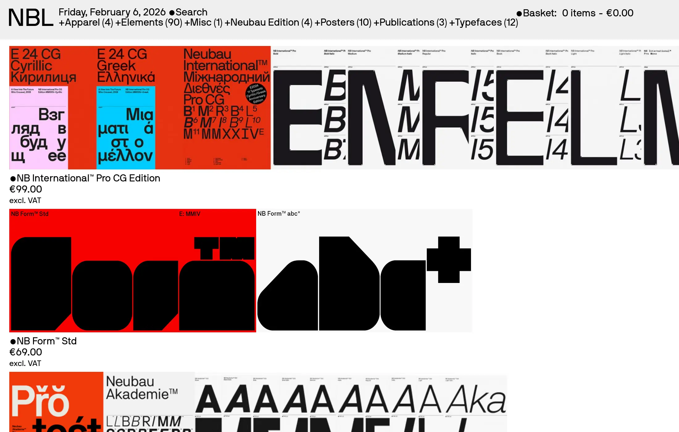 Vorschau der Neubauladen Website